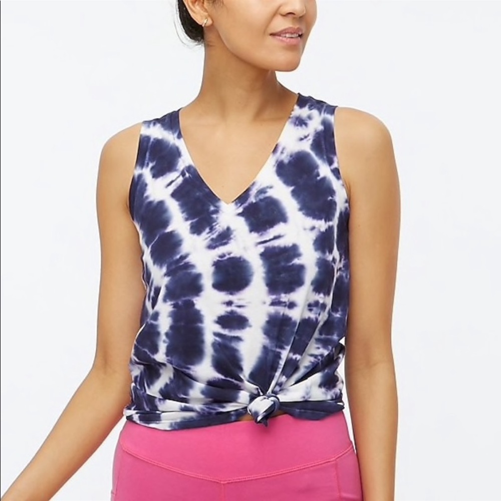 NWT J. CREW TIE DYE TANK TOP, M